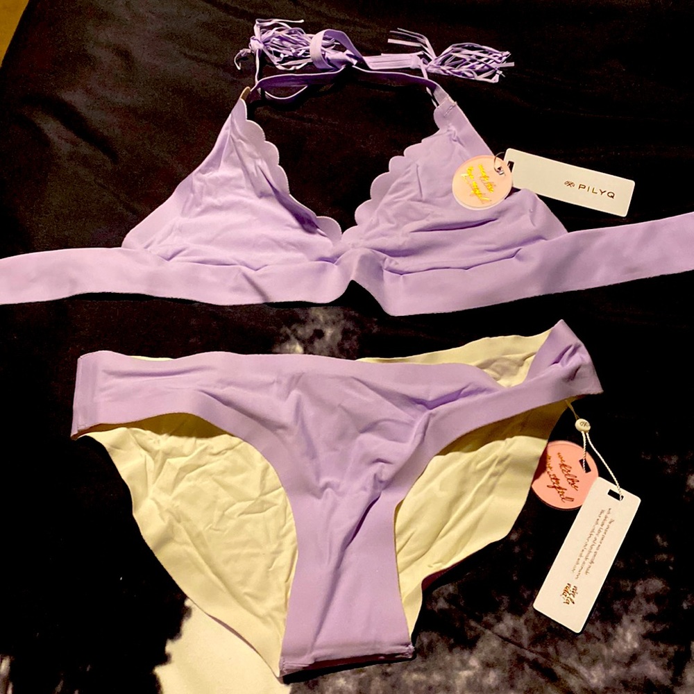 PilyQ Reversible Lilac Bikini
